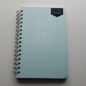 Rae Dunn Blue Spiral Note Book
